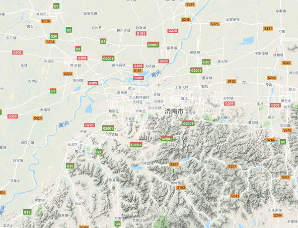 但是麻烦你看看济南的地形图.