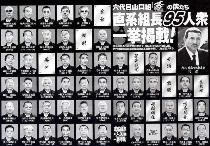 这张图是05年时,六代目山口组的部分组长.