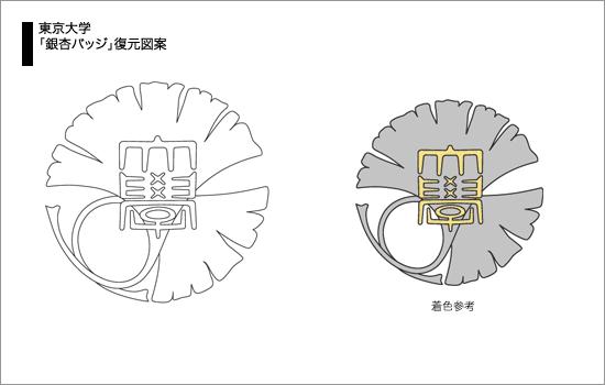 这个标志是从古老的东大标志中的银杏变形而来的,旧的是这样的