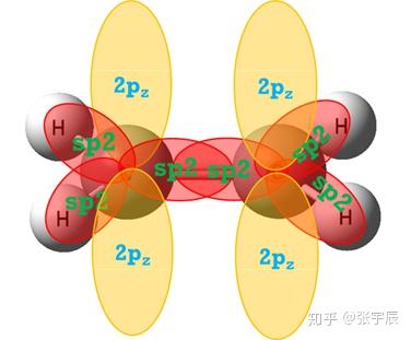 乙烯到底是怎样杂化的啊?