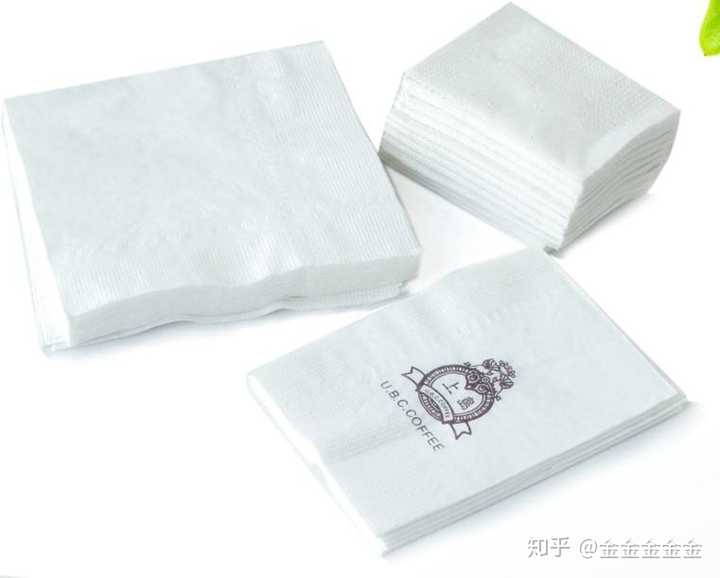 餐巾纸,napkin,放在桌上擦嘴擦手用