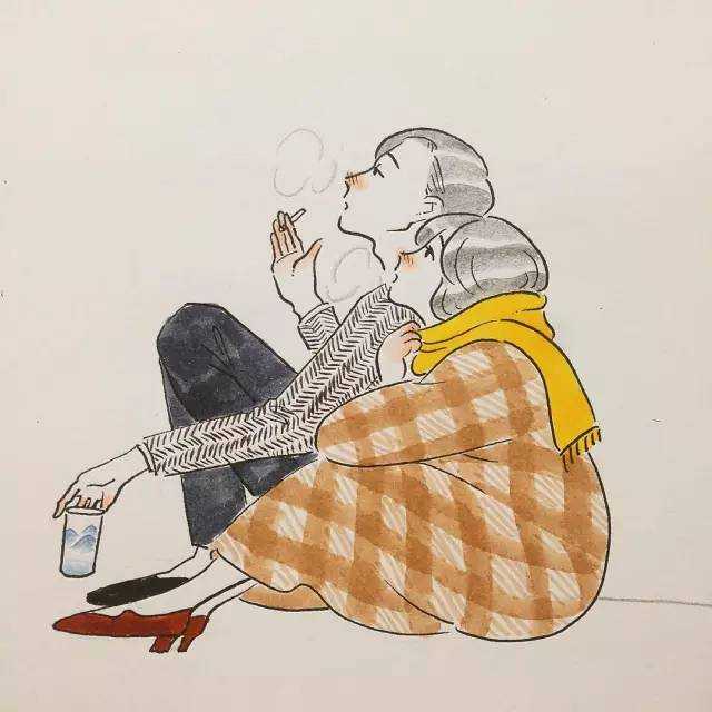 想找一张类似漫画,一对情侣冬天可以互相取暖,夏天就只能手指碰手指了