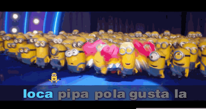 在小黄人的世界里,它们嘻嘻哈哈,从来没有什么困难啊,挫折啊这些可以