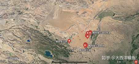 腾格里沙漠卫星地图