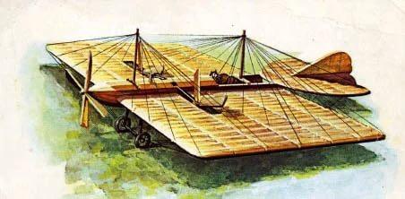 俄国Можайский 在19世纪末期建造了使用蒸汽机的 飞机.