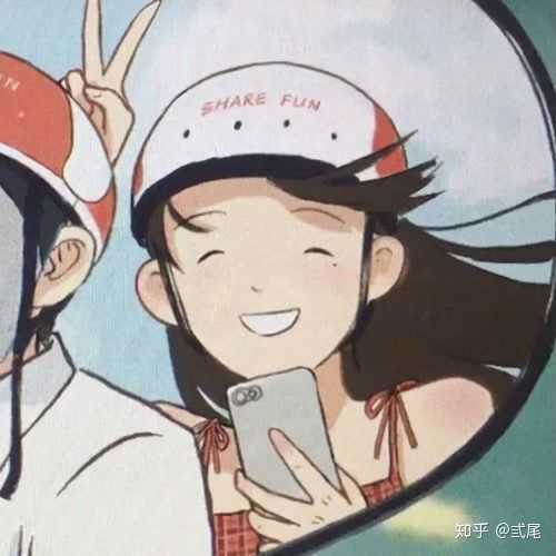 有没有骑摩托车或者带着头盔的动漫情侣头像?