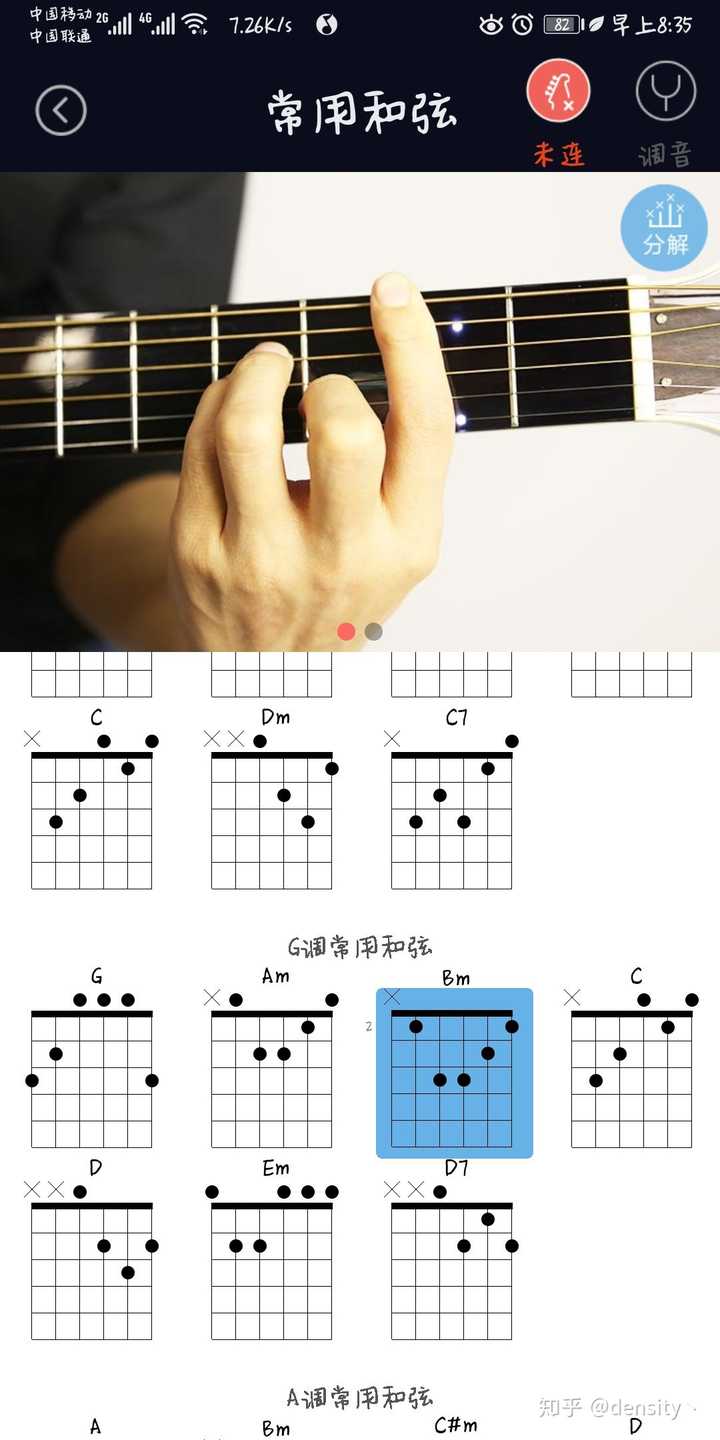 六线谱里bm7和弦该如何按?