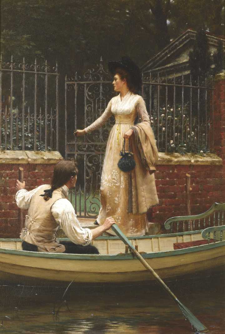 《the elopement》译为《私奔,1893,私人收藏《an apple for the