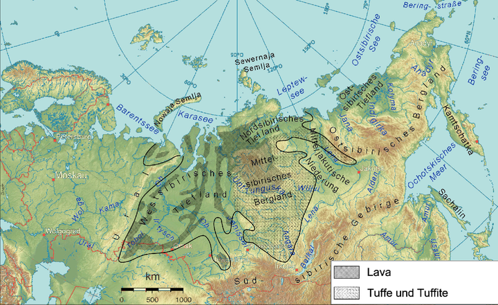 西伯利亚玄武岩 来源:wikipedia