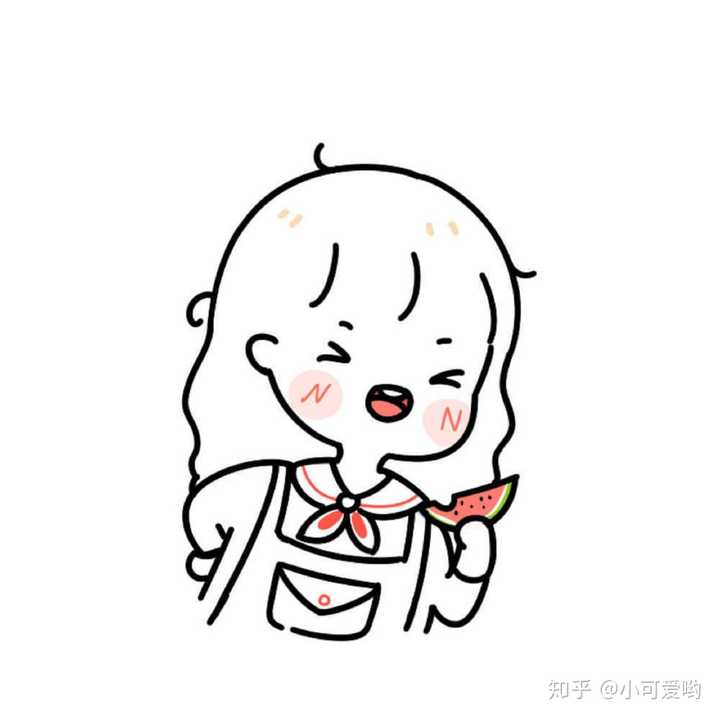 有哪些好看的简笔画情侣头像?