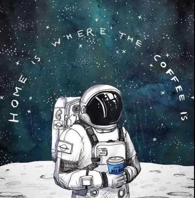 有没有类似风格的太空图或者宇航员图,头像,壁纸都可以!