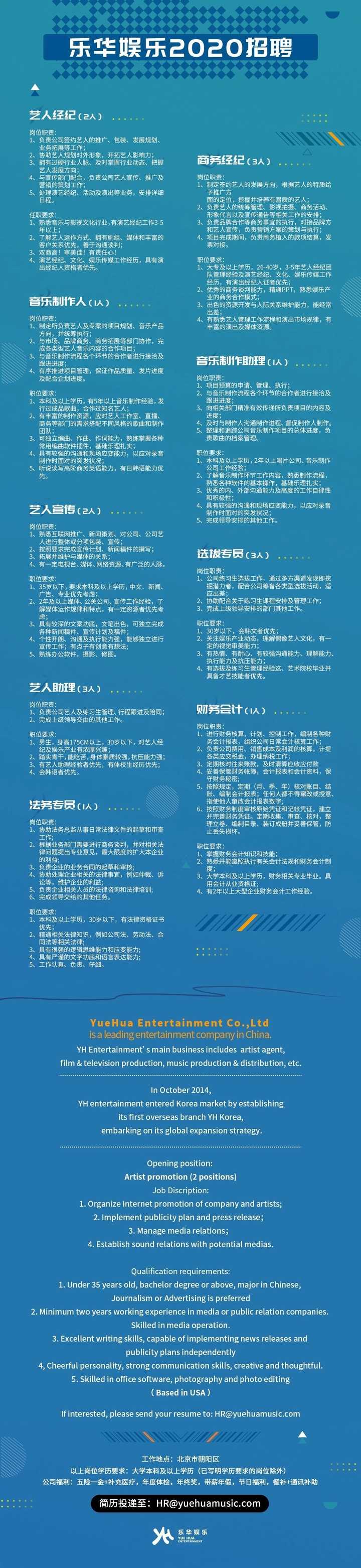 乐华最新招聘信息