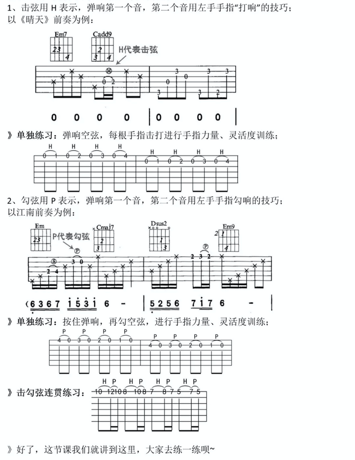 吉他每天必练的基本功有哪些?