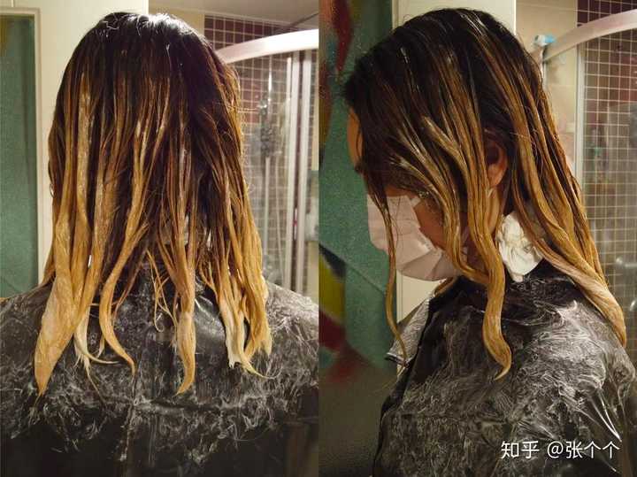 大家可以观察头发褪色到了上面所讲的几度,按照需要选择什么时候进行