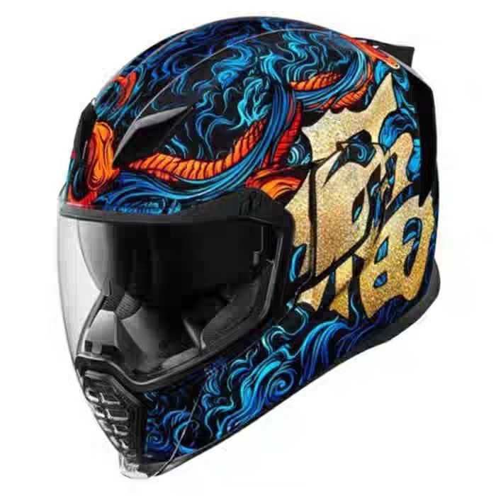有没有中国元素版画的摩托车头盔?