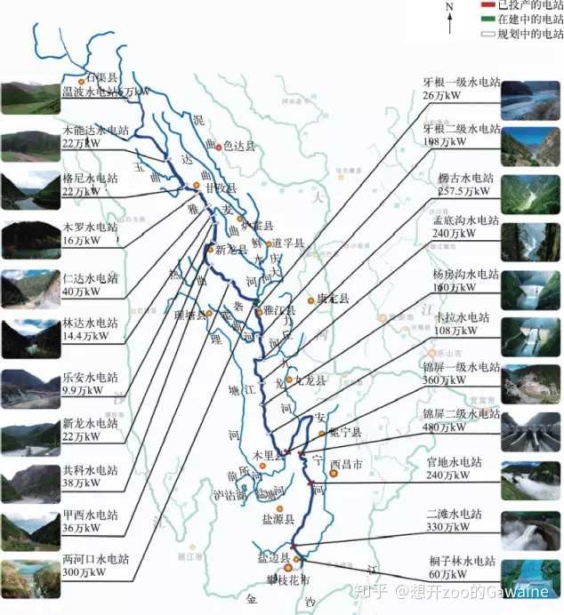 长江上的22座电站