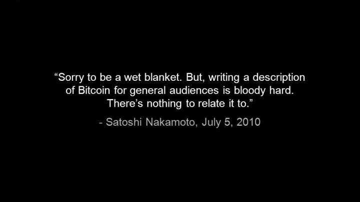 比特币的始作俑者中本聪自己都说了 我也是读了不下10万字blockchain