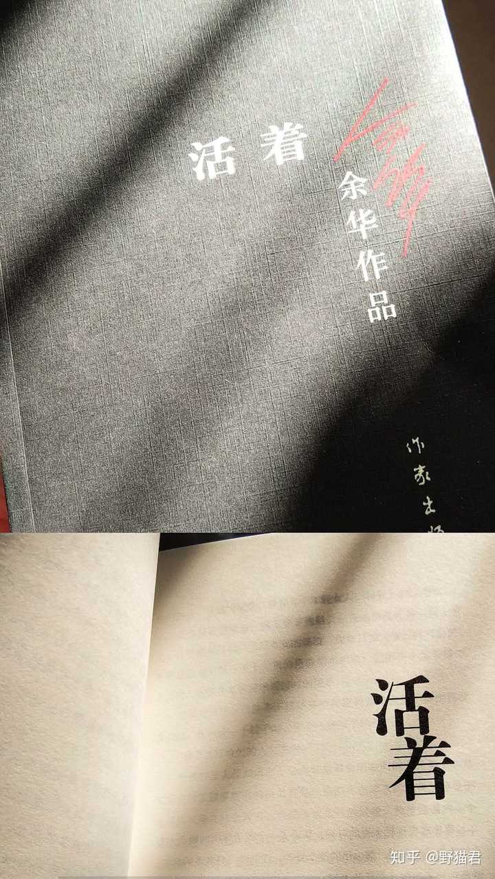 因为余华的这本《活着》真的写的挺好,每一个看了都会有不一样的感受.