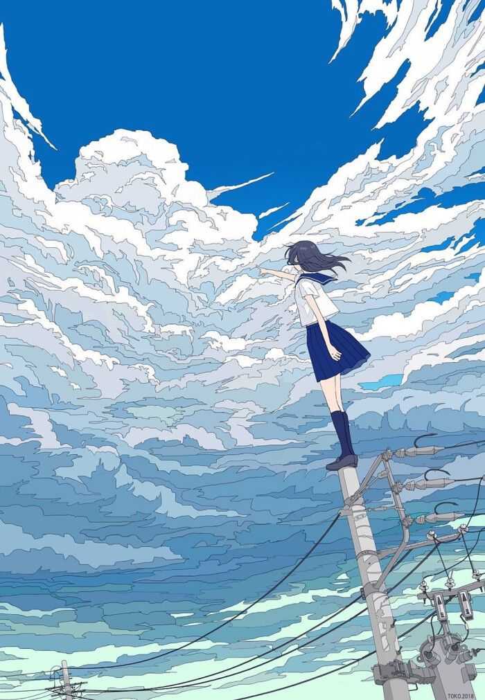 锁屏|动漫壁纸 插画师:toko-t