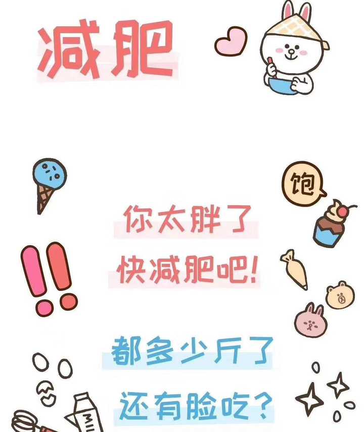 有哪些督促减肥的壁纸?