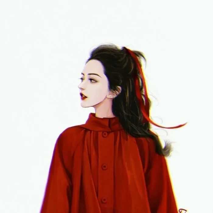 有没有什么好看的红衣女生的头像?