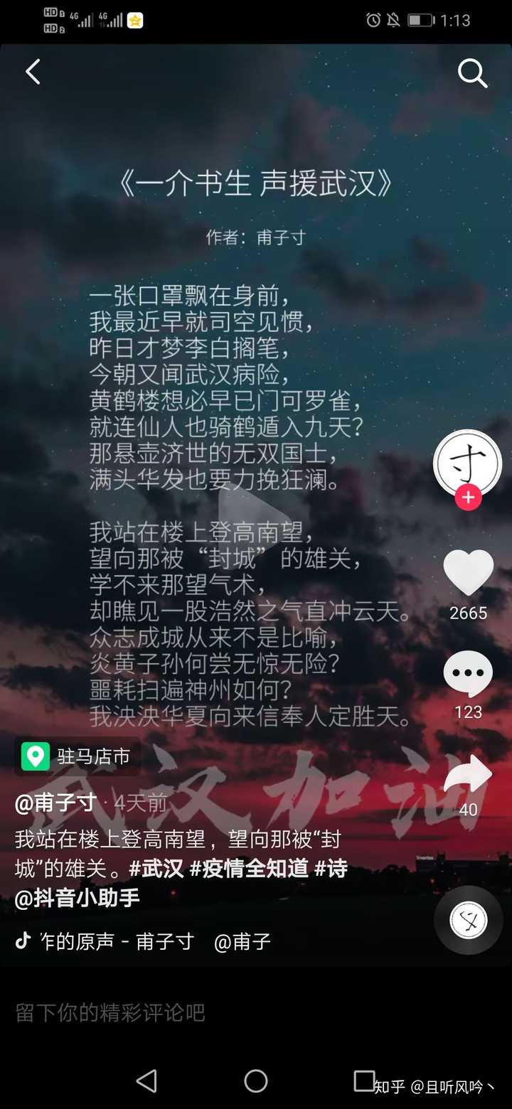 如何评价甫子寸的诗