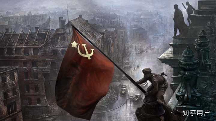 苏联红军将红旗插上柏林帝国大厦