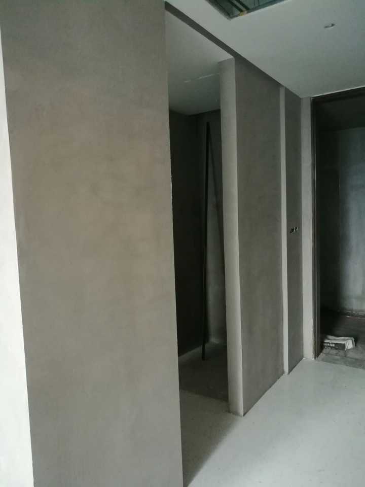 室内清水水泥墙的施工工艺?