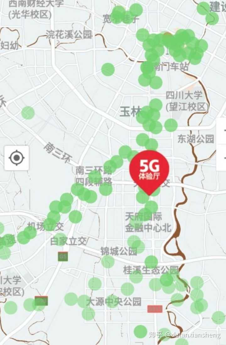 成都联通公司5g覆盖范围(截止到19年8月)