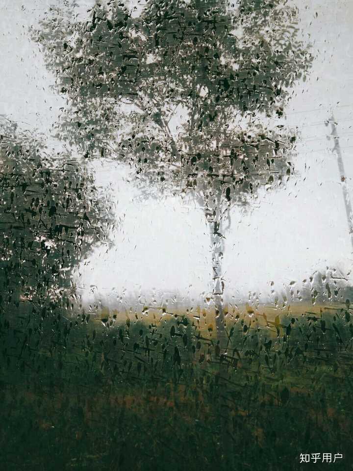 下雨 窗外