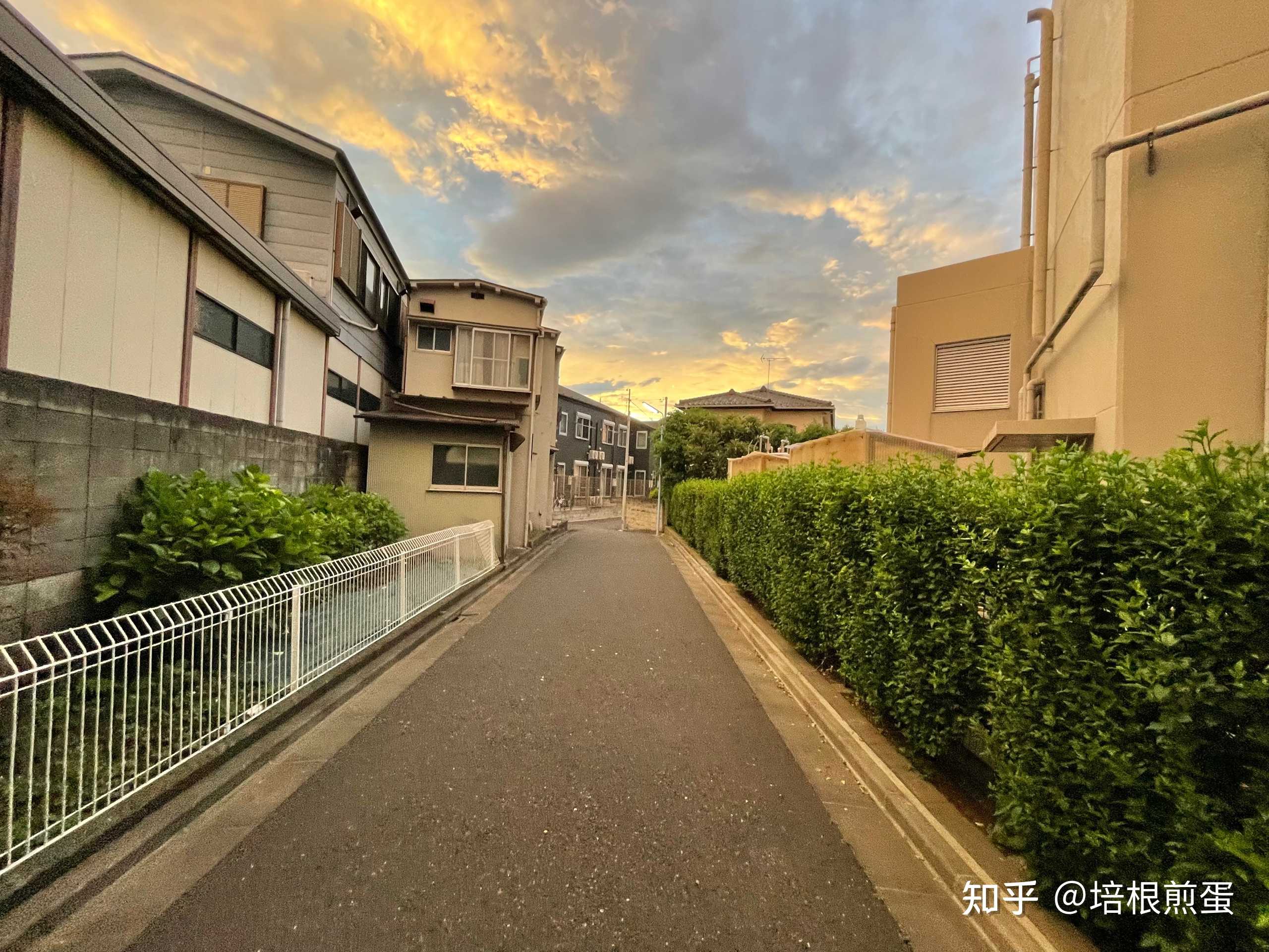 培根煎蛋 的想法: 傍晚的夕阳让街景有种不真实的感觉