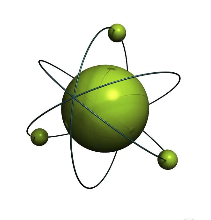 电子在原子核外绕原子核如同太阳系行星一样作轨道运动