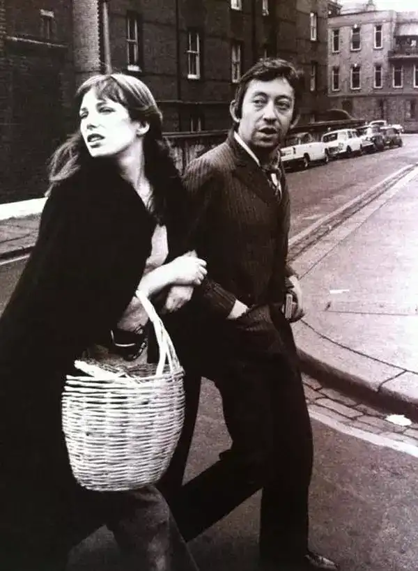 简柏金(jane birkin)和赛日甘斯布(serge gainsbourg)