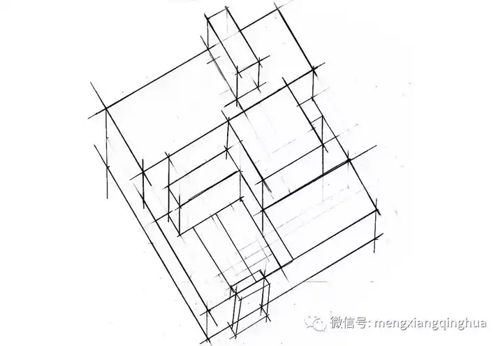 轴测图绘制方法大致如下: ①建立平面,可按30°或45°等特定夹角布局