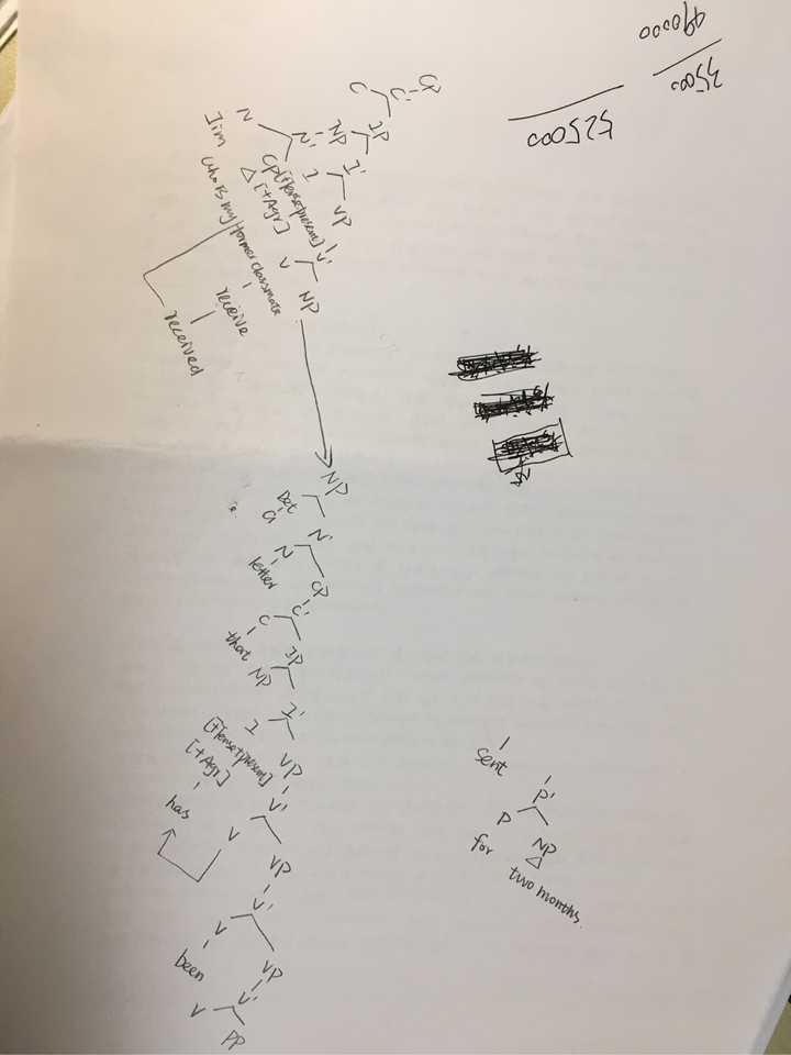 句法学定语从句树状图画法?