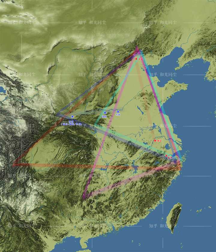 首都位于关中,中原,江南及北京的朝代各自有什么特点?