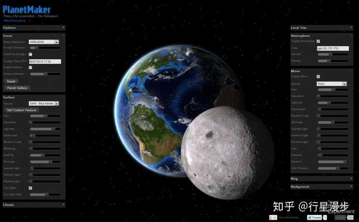 planet 3d,一个在线编写shader语言生成行星的网站. http://wwwtyro.