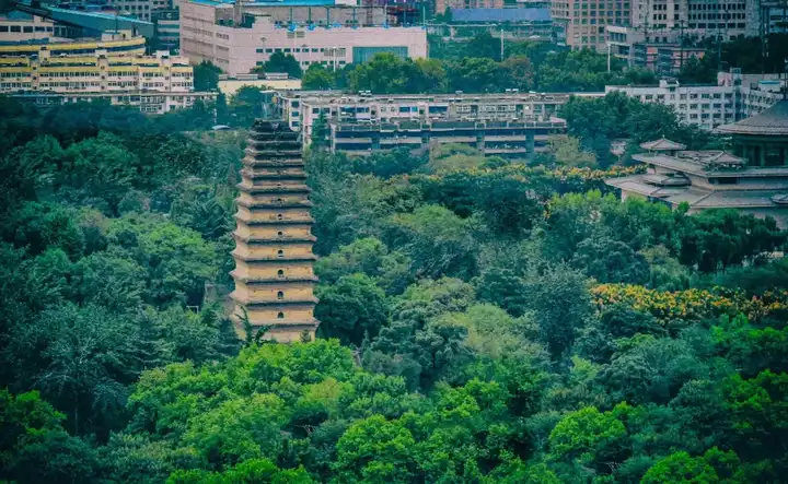 西安小雁塔 图片来源:摄图网
