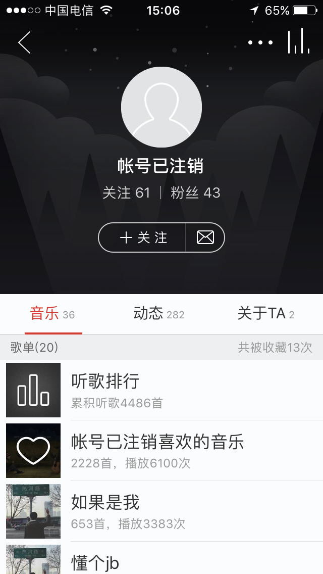 网易云音乐里面帐号已注销到底是什么人?为什么什么歌曲里面都有他?