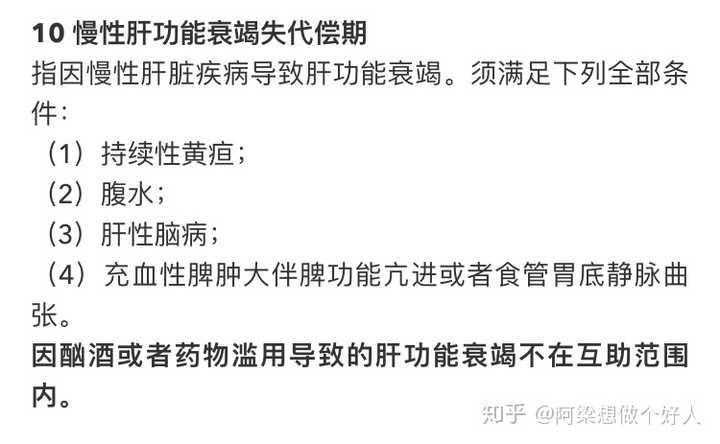 乙型肝炎后肝硬化失代偿期相互保可以报吗?