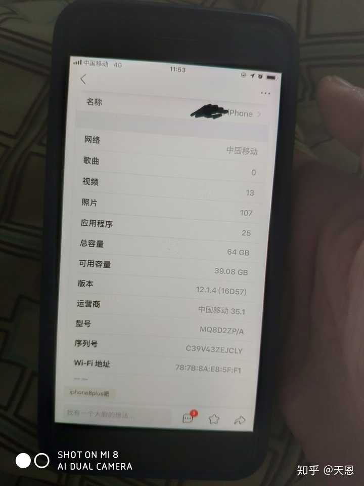 我的8p关于本机怎么是这样的?