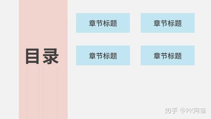 有哪些好看的 ppt 目录?