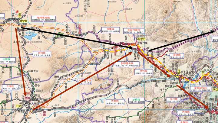 这也就意味着,对于具有百年历史的京包铁路关沟段,除了s2线动车组