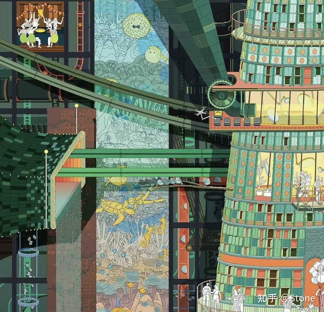 ucl巴特莱特建筑学院建筑设计插画地下城市城市设计作品集