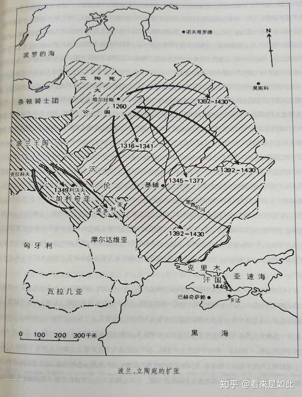 基辅罗斯一开始和波兰接壤的也就波罗兹克,平斯克,沃里尼亚和加利奇四