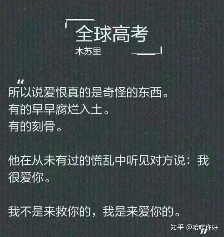 小说《全球高考》里面有什么经典的语录吗?