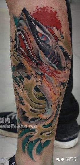 有什么好看的鲨鱼纹身?