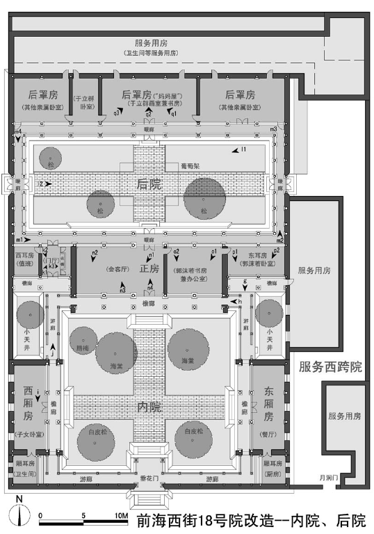 上图郭沫若家,也是厕所在西南.