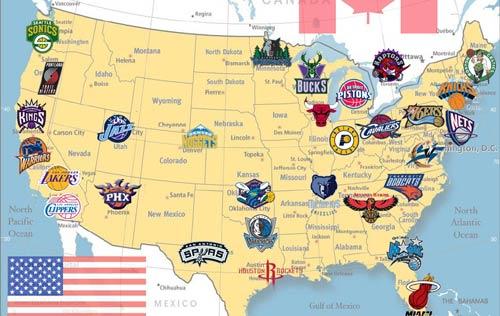 为什么NBA要分成东部西部联盟,而不是南部