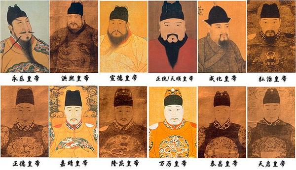 是清朝历代皇帝画像图片
